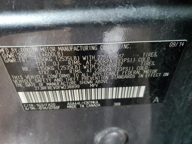 2015 TOYOTA RAV4 XLE - 2T3RFREV0FW238899