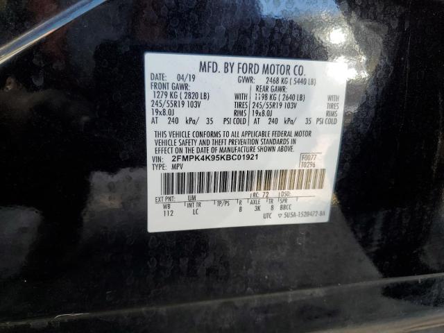 2019 FORD EDGE TITAN - 2FMPK4K95KBC01921