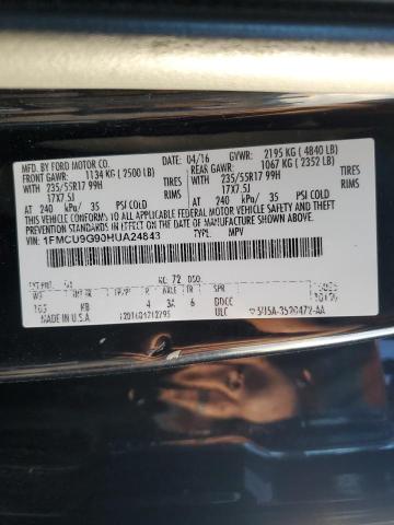2017 FORD ESCAPE SE - 1FMCU9G90HUA24843