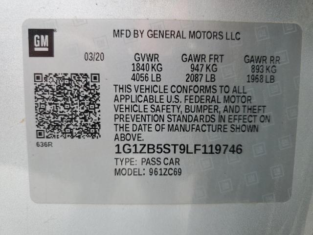 2020 CHEVROLET MALIBU LS - 1G1ZB5ST9LF119746