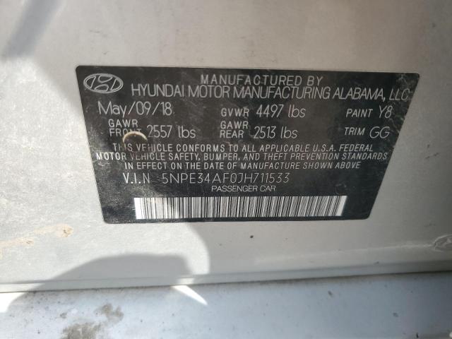 2018 HYUNDAI SONATA SPO - 5NPE34AF0JH711533