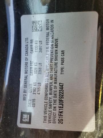 2015 CHEVROLET CAMARO 2SS 2G1FK1EJ0F9223447