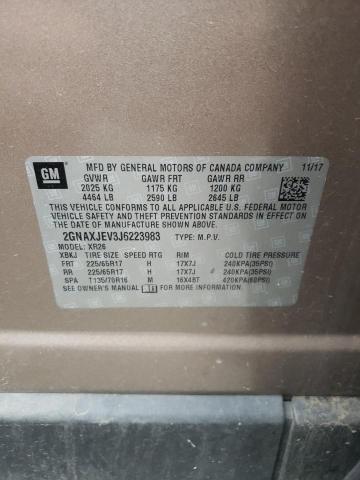 2018 CHEVROLET EQUINOX LT - 2GNAXJEV3J6223983