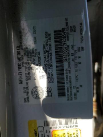 2015 FORD FUSION S 3FA6P0G72FR285498