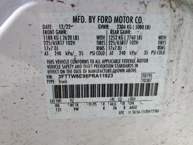 2023 FORD MAVERICK X 3FTTW8E98PRA11923