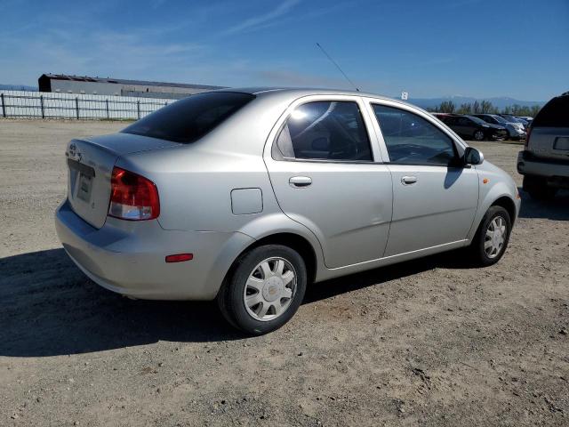 CHEVROLET AVEO LS 2004 silver  gas KL1TJ52654B265183 photo #4
