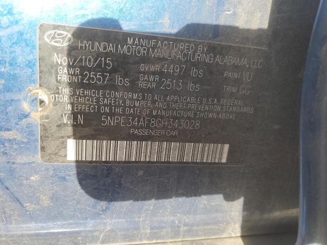 2016 HYUNDAI SONATA SPO - 5NPE34AF8GH343028
