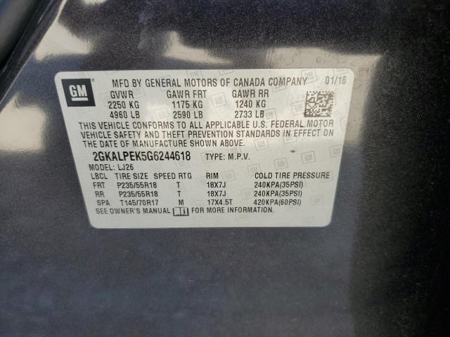 2016 GMC TERRAIN SL - 2GKALPEK5G6244618