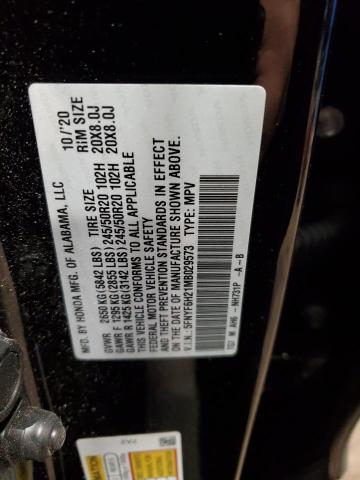 2021 HONDA PILOT SE 5FNYF6H21MB029573