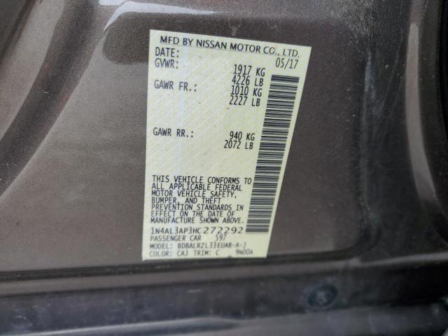 2017 NISSAN ALTIMA 2.5 - 1N4AL3AP3HC272292