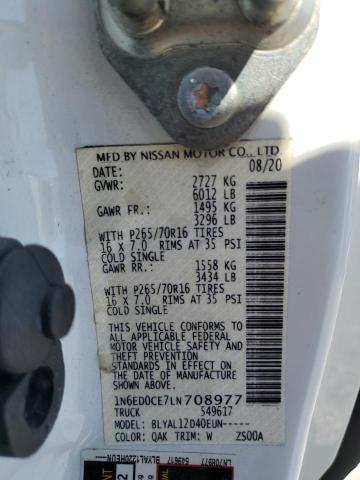 2020 NISSAN FRONTIER S - 1N6ED0CE7LN708977