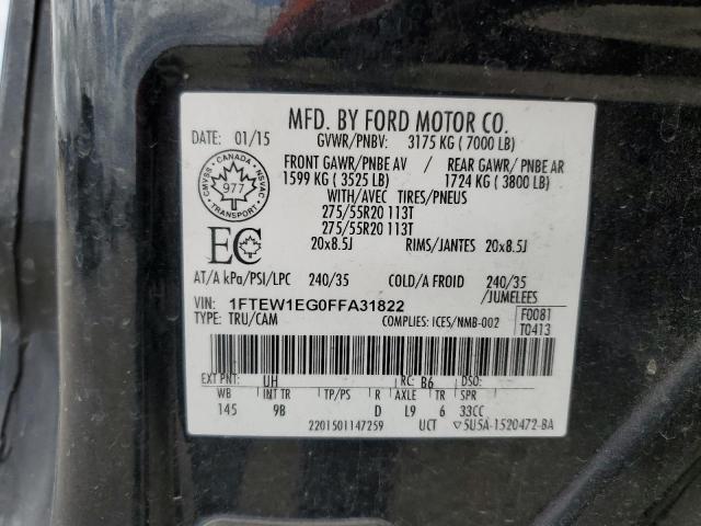 2015 FORD F150 SUPER - 1FTEW1EG0FFA31822