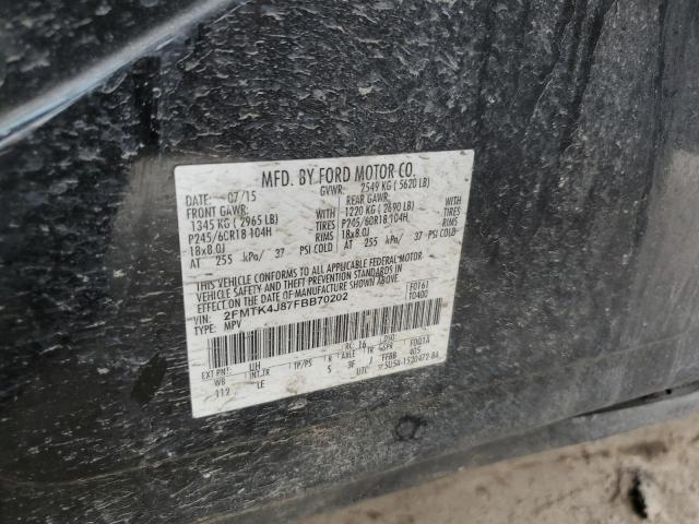 2015 FORD EDGE SEL - 2FMTK4J87FBB70202