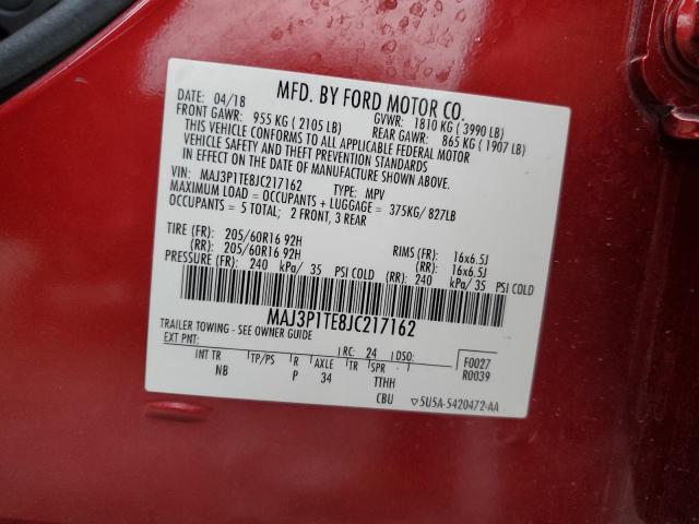 2018 FORD ECOSPORT S - MAJ3P1TE8JC217162