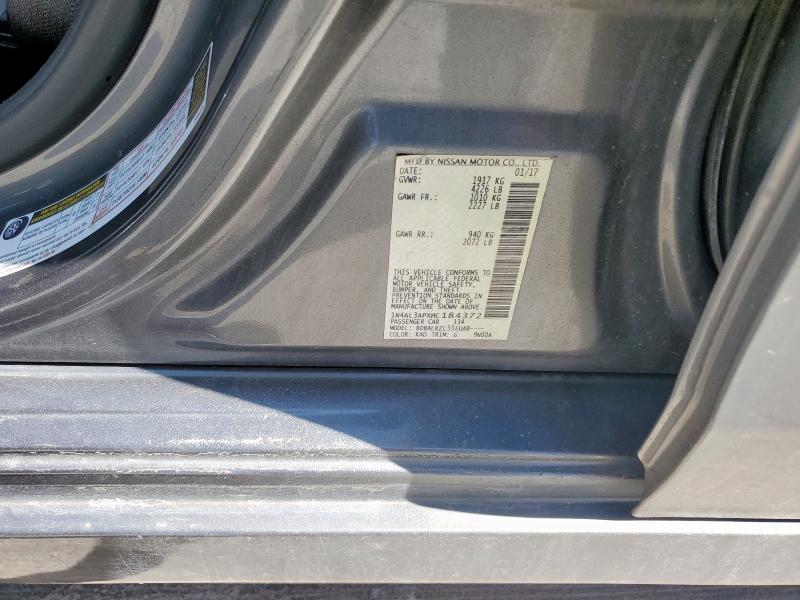 2017 NISSAN ALTIMA 2.5 - 1N4AL3APXHC184372