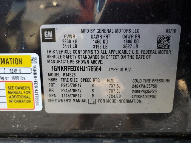 2017 CHEVROLET TRAVERSE L - 1GNKRFEDXHJ176564