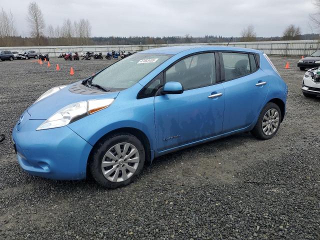 NISSAN LEAF S 2014 blue hatchbac electric 1N4AZ0CPXEC333675 photo #1