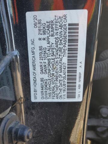 2020 ACURA TLX 19UUB1F35LA014317