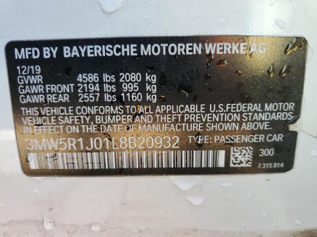 2020 BMW 330I - 3MW5R1J01L8B20932