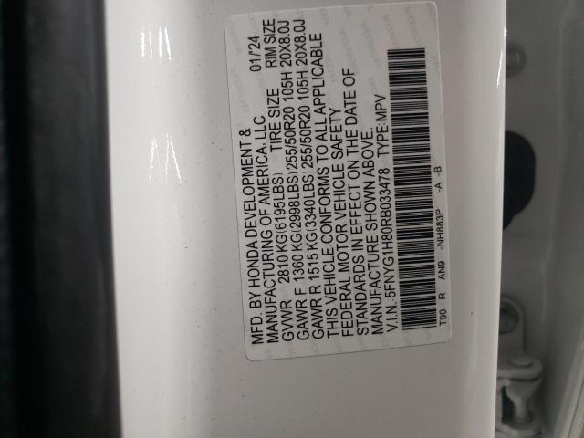 2024 HONDA PILOT ELIT - 5FNYG1H80RB033478