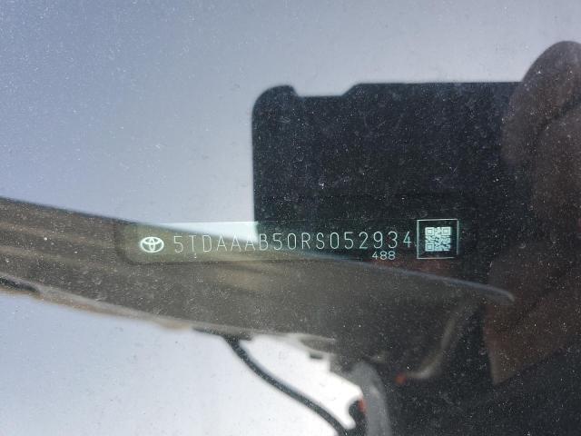 2024 TOYOTA GRAND HIGH - 5TDAAAB50RS052934