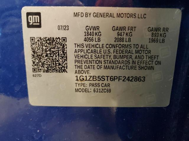 2023 CHEVROLET MALIBU LS 1G1ZB5ST6PF242863