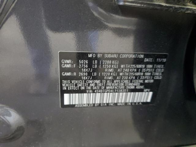 2020 SUBARU OUTBACK TO - 4S4BTGPD4L3138351