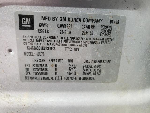 2019 BUICK ENCORE PRE - KL4CJASB1KB835993