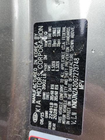2016 KIA SOUL - KNDJN2A20G7273748