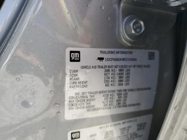 2024 CHEVROLET SILVERADO - 1GCPABEK9RZ104464