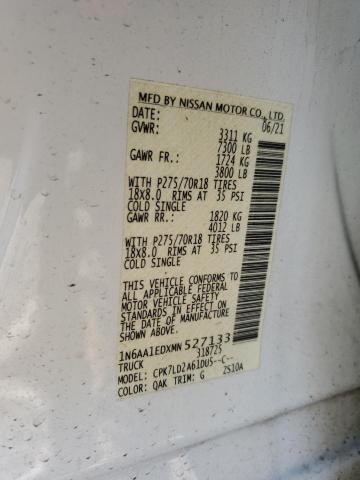 2021 NISSAN TITAN SV - 1N6AA1EDXMN527133