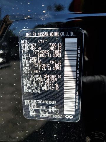 2017 INFINITI QX80 BASE - JN8AZ2ND4H9830588