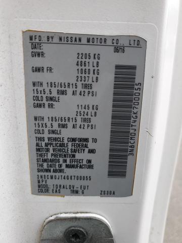 2016 NISSAN NV200 TAXI 3N8CM0JT4GK700055