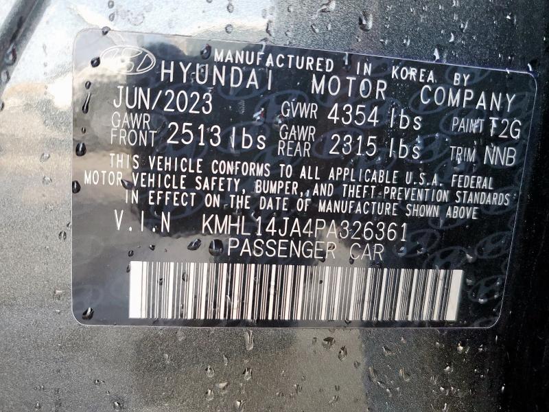 2023 HYUNDAI SONATA SEL KMHL14JA4PA326361