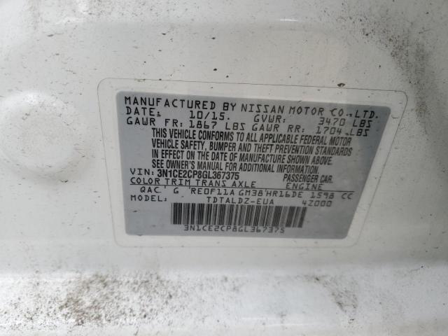 2016 NISSAN VERSA - 3N1CE2CP8GL367375