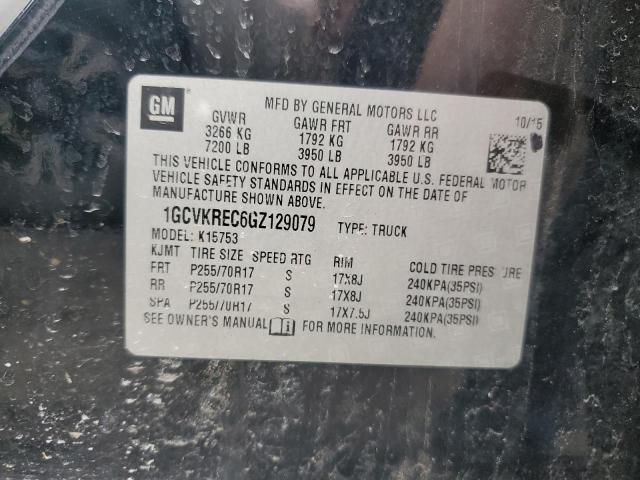 2016 CHEVROLET SILVERADO - 1GCVKREC6GZ129079