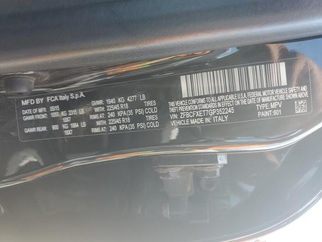 2016 FIAT 500X TREKK ZFBCFXET7GP352245