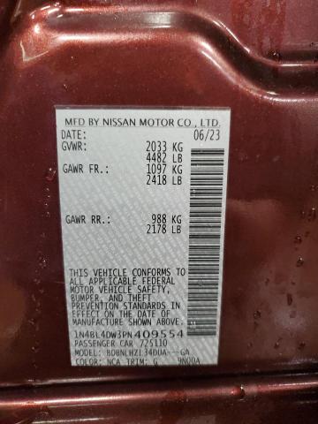 2023 NISSAN ALTIMA SV - 1N4BL4DW3PN409554
