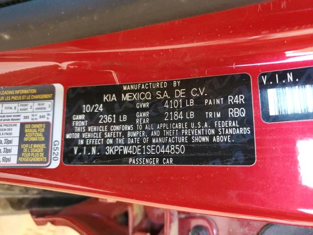 2025 KIA K4 GT LINE - 3KPFW4DE1SE044850
