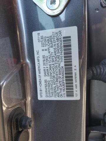 2019 ACURA TLX TECHNO 19UUB3F61KA002234