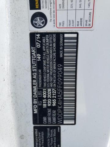 2015 MERCEDES-BENZ SLK 250 WDDPK4HA5FF099049