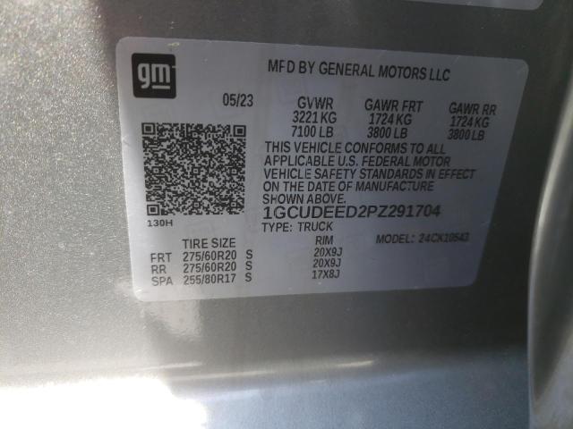 2023 CHEVROLET SILVERADO - 1GCUDEED2PZ291704