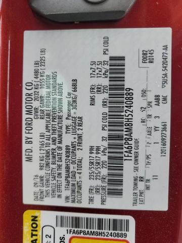 2017 FORD MUSTANG - 1FA6P8AM8H5240889