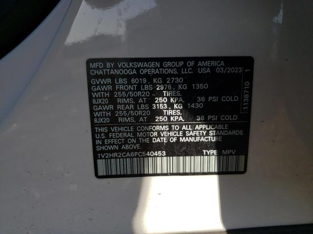 2023 VOLKSWAGEN ATLAS SE - 1V2HR2CA6PC540453