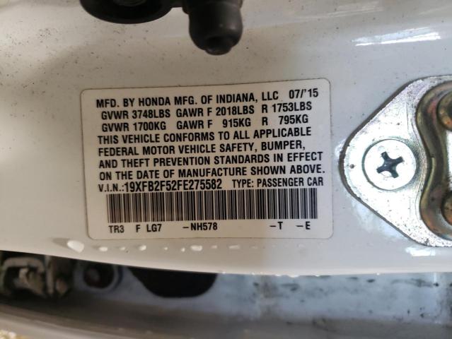 2015 HONDA CIVIC LX 19XFB2F52FE275582