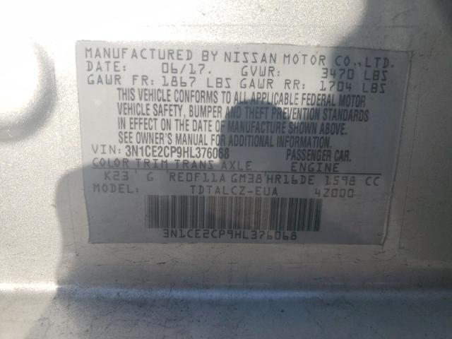 2017 NISSAN VERSA NOTE - 3N1CE2CP9HL376068