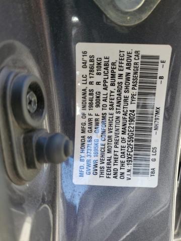 2016 HONDA CIVIC LX - 19XFC2F59GE219024