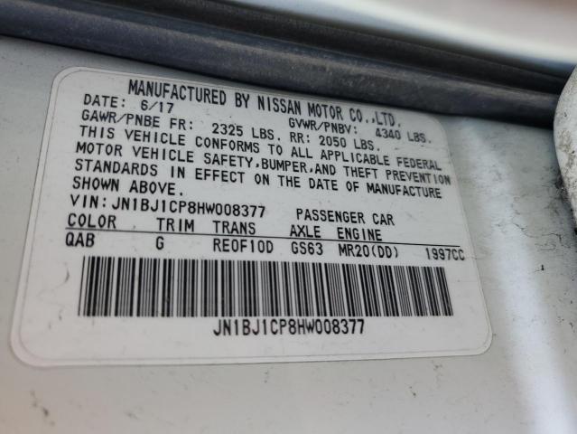2017 NISSAN ROGUE SPOR - JN1BJ1CP8HW008377