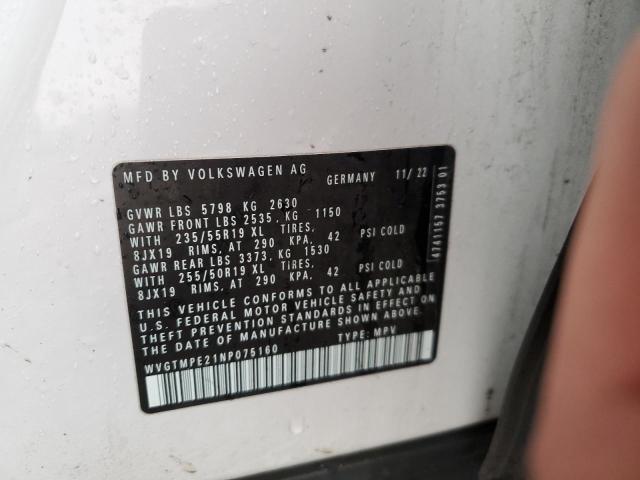 2022 VOLKSWAGEN ID.4 PRO S WVGTMPE21NP075160