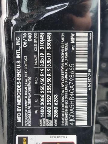 2016 MERCEDES-BENZ GLE 350 4M - 4JGDA5HB4GA798665